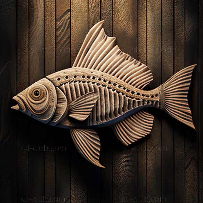 st Striped barbus fish